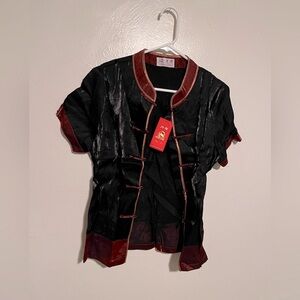 Black And Orange Chinese Cultural Shirt